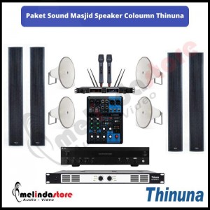 Paket Sound System Masjid Speaker Coloumn Thinuna QL-120L - Indoor Outdoor 100m2
